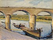unknow artist The Bridge at Remich painting